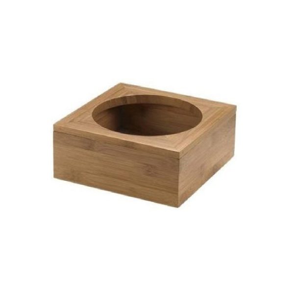 ΘΗΚΗ BAMBOO ΓΙΑ ΜΠΩΛ 26x26x11cm, hole Ø22 cm