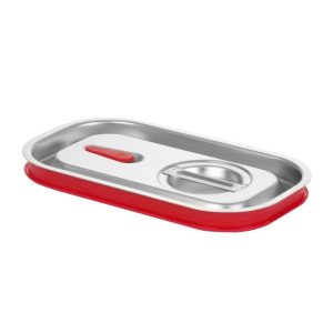 ΑΕΡΟΣΤΕΓΕΣ ΚΑΠΑΚΙ GN 1/3 INOX ΜΕ ΣΙΛΙΚΟΝΗ