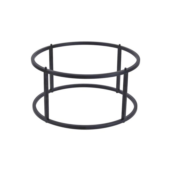 ΒΑΣΗ ΣΤΡΟΓΓΥΛΗ BLACK Ø32Χ16 CM ΜΑΥΡΗ