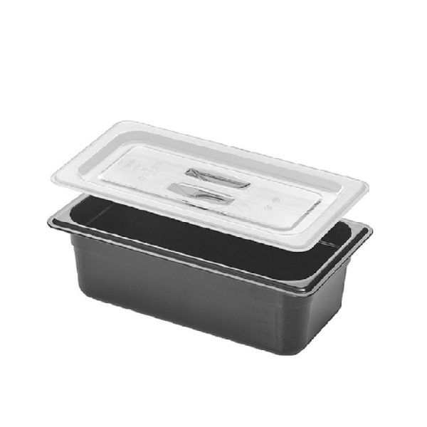 PC ΔΟΧΕΙΟ ΤΡΟΦΙΜΩΝ GN 1/4 ΜΑΥΡΟ 6.5cm