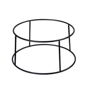 ΒΑΣΗ ΜΕΤΑΛΛΙΚΗ ΜΑΥΡΗ Ø24-22x12cm